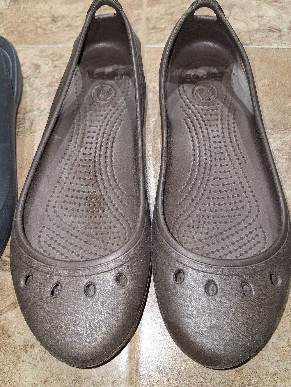 CROCS Navy, Black, Brown Casual Slip-On Shoes. 3 Pairs! - Picture 7 of 17